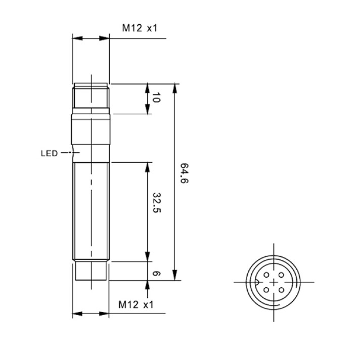 Індуктивний датчик Akusense TPN12-04PR-E2