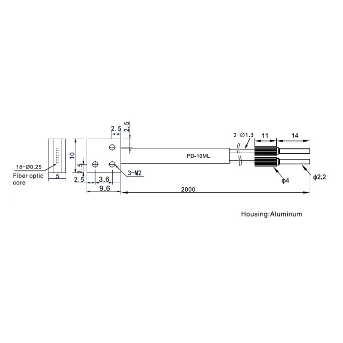 Оптоволоконний кабель Akusense PD-10ML