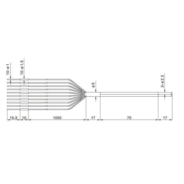Оптоволоконний кабель Akusense PD-S10Q1.5-100