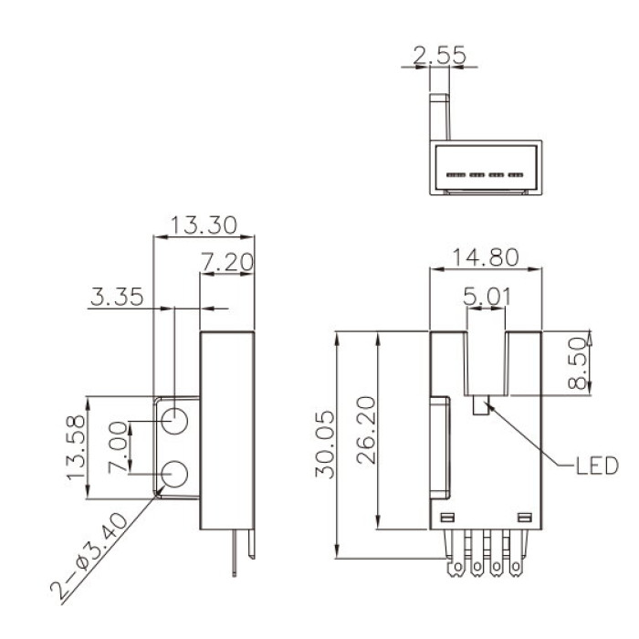 Щілинний датчик Akusense SF-302P-E