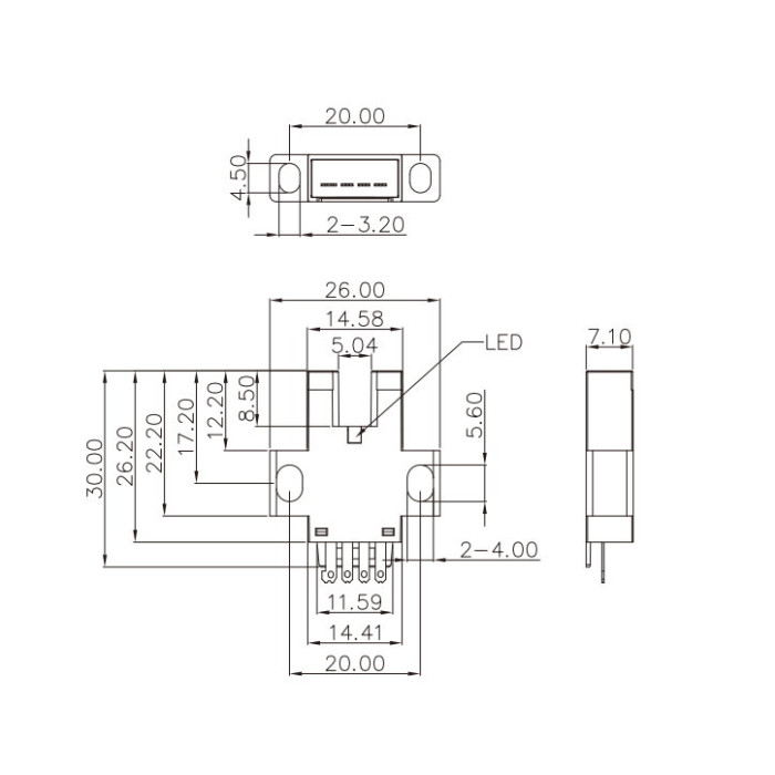 Щілинний датчик Akusense SK-306PA-E